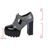 Funki Buys | Shoes | Women's Chunky Block Heeled Mary Janes