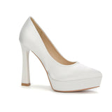 Funki Buys | Shoes | Women's Elegant Satin High Heel Pumps