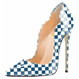 Funki Buys | Shoes | Women's Colored Checkered Patent High Heels
