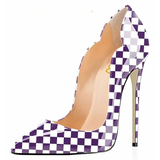 Funki Buys | Shoes | Women's Colored Checkered Patent High Heels