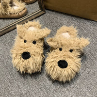 Funki Buys | Shoes | Women's Cute Shaggy Dog Slippers