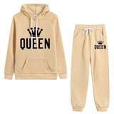 Funki Buys | Activewear | Women's Thickened Hooded Sweat Suit