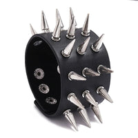 Funki Buys | Bracelets | Unisex Wide Cuff Goth Bracelet