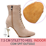 Funki Buys | Boots | Women's Lace-up Suede Dress Boots