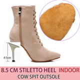 Funki Buys | Boots | Women's Lace-up Suede Dress Boots