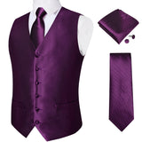 Funki Buys | Vests | Men's 4 Pcs Luxury Formal Vest Tie Set