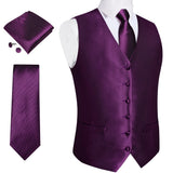 Funki Buys | Vests | Men's 4 Pcs Luxury Formal Vest Tie Set