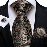 Funki Buys | Neckties | Men's Luxury 3 Pcs Jacquard Tie Set