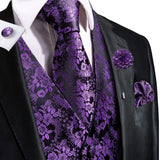 Funki Buys | Vests | Men's Formal Fashion 5 Pcs Silk Waistcoat Tie Sets
