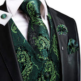 Funki Buys | Vests | Men's Formal Fashion 5 Pcs Silk Waistcoat Tie Sets