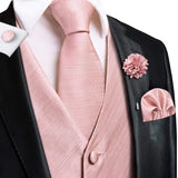 Funki Buys | Vests | Men's Formal Fashion 5 Pcs Silk Waistcoat Tie Sets