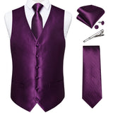 Funki Buys | Vests | Men's 5 Pcs Classic Silk Paisley Tie Vest Set