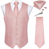 Funki Buys | Vests | Men's 5 Pcs Classic Silk Paisley Tie Vest Set