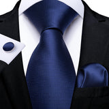 Funki Buys | Neckties | Men's Formal 3pcs Silk Teal Tie Set