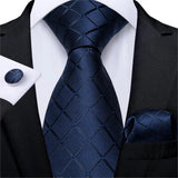 Funki Buys | Neckties | Men's Formal 3pcs Silk Teal Tie Set