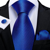 Funki Buys | Neckties | Men's Formal 3pcs Silk Teal Tie Set