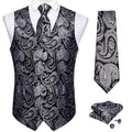 Funki Buys | Vests | Men's 4 Pcs Classic Paisley Tie Vest Set
