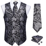 Funki Buys | Vests | Men's 4 Pcs Classic Paisley Tie Vest Set