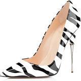 Funki Buys | Shoes | Women's Luxury Metal Heel Zebra Stilettos