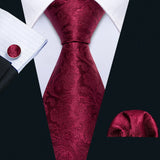 Funki Buys | Neckties | Men's Luxury 3 Pcs Silk Formal Tie Set