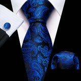 Funki Buys | Neckties | Men's Luxury 3 Pcs Silk Formal Tie Set