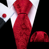 Funki Buys | Neckties | Men's Luxury 3 Pcs Silk Formal Tie Set