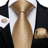 Funki Buys | Neckties | Men's Classic 3 Pcs Gold Floral Tie Set