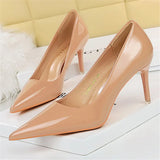 Funki Buys | Shoes | Women's Formal Mid-Heel Nude Scarpins