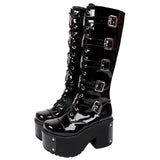 Funki Buys | Boots | Women's Gothic Harajuku Platform Stud Boots