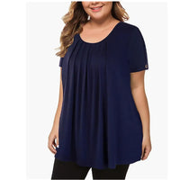 Funki Buys | Shirts | Women's Solid Color Casual Short Sleeve T-Shirt