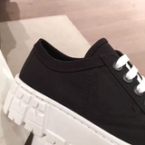 Funki Buys | Shoes | Women's Thick Heeled Canvas Sneakers