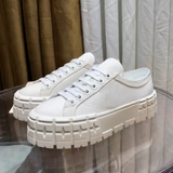 Funki Buys | Shoes | Women's Thick Heeled Canvas Sneakers