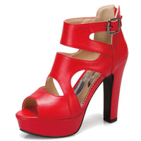 Funki Buys | Shoes | Women's Block Heeled Platform Sandals