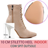 Funki Buys | Boots | Women's Lace-up Suede Dress Boots