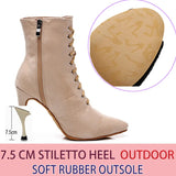 Funki Buys | Boots | Women's Lace-up Suede Dress Boots