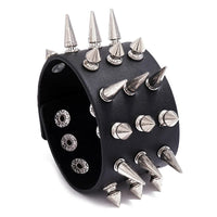 Funki Buys | Bracelets | Unisex Wide Cuff Goth Bracelet