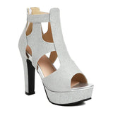Funki Buys | Shoes | Women's Shimmery High Platform Sandals