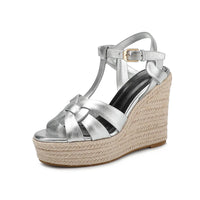 Funki Buys | Shoes | Women's Cross Plait High Wedge Sandals