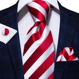 Funki Buys | Neckties | Men's Elegant 3 Pcs Formal Silk Tie Set