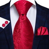 Funki Buys | Neckties | Men's Elegant 3 Pcs Formal Silk Tie Set