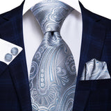 Funki Buys | Neckties | Men's Elegant 3 Pcs Formal Silk Tie Set