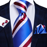 Funki Buys | Neckties | Men's Elegant 3 Pcs Formal Silk Tie Set