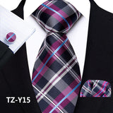 Funki Buys | Neckties | Men's 3pcs Silk Paisley Formal Tie Set
