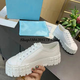 Funki Buys | Shoes | Women's Thick Heeled Canvas Sneakers