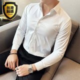 Funki Buys | Shirts | Men's Slim Fit British Style Dress Shirt 7XL