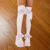 Funki Buys | Boots | Women's Butterfly Bow Over the Knee Boots
