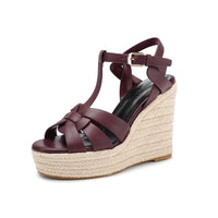 Funki Buys | Shoes | Women's Cross Plait High Wedge Sandals