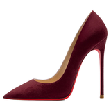 Funki Buys | Shoes | Women's Luxury Red Soles Suede Stiletto Pumps