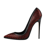 Funki Buys | Shoes | Women's Classic Black Striped Stiletto Pumps