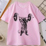 Funki Buys | Shirts | Unisex Weight Lifting Cat Tee